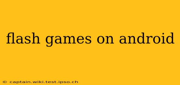 flash games on android
